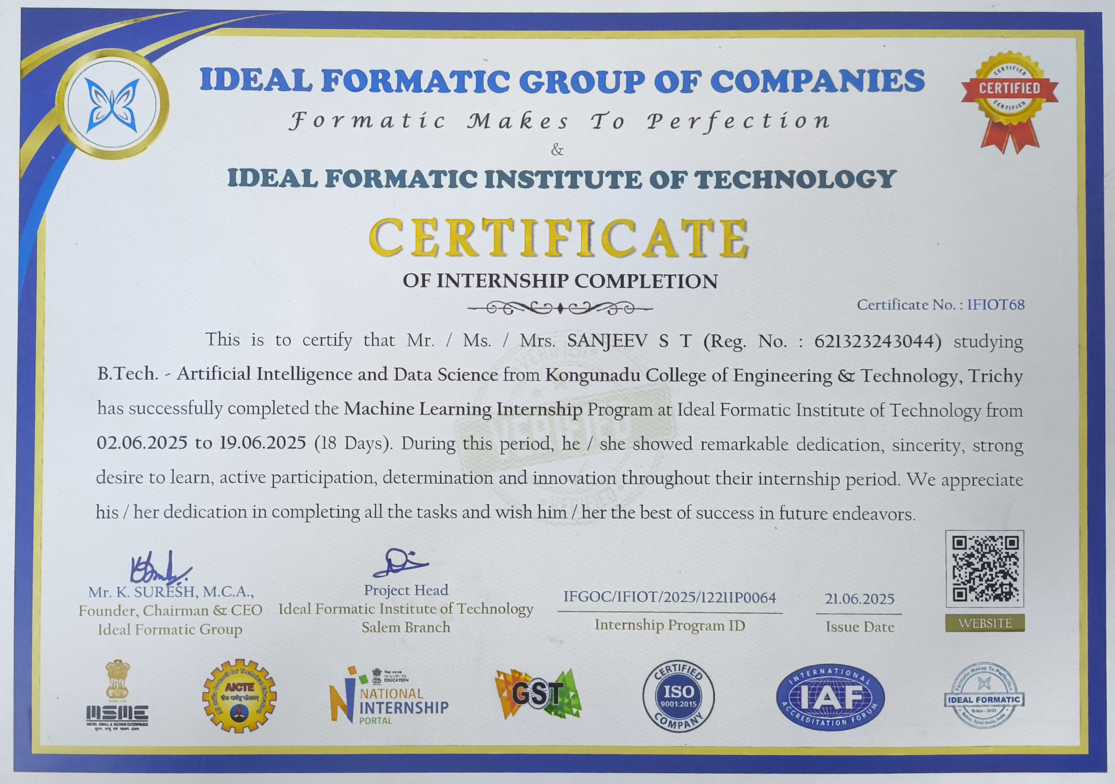 Certificate 10